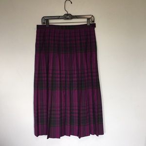 Pendleton Vintage 100% Wool Pleated Skirt EUC